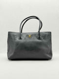 CHANEL Executive Cerf Black Tote Bag