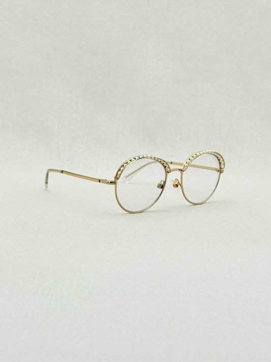 CHANEL Gold Tone Sunglasses