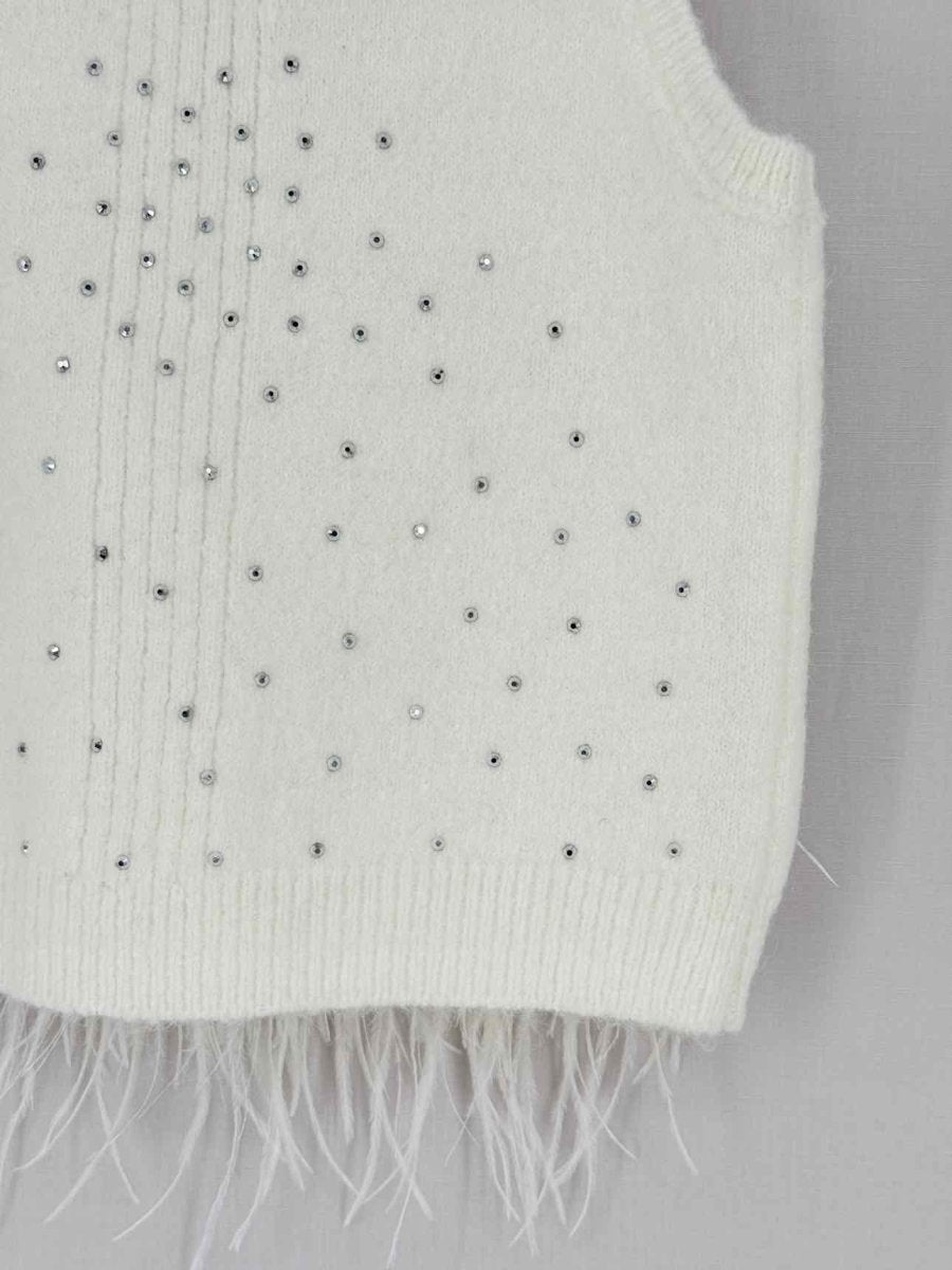 CHANEL Off-white Size US 0 Tank Top