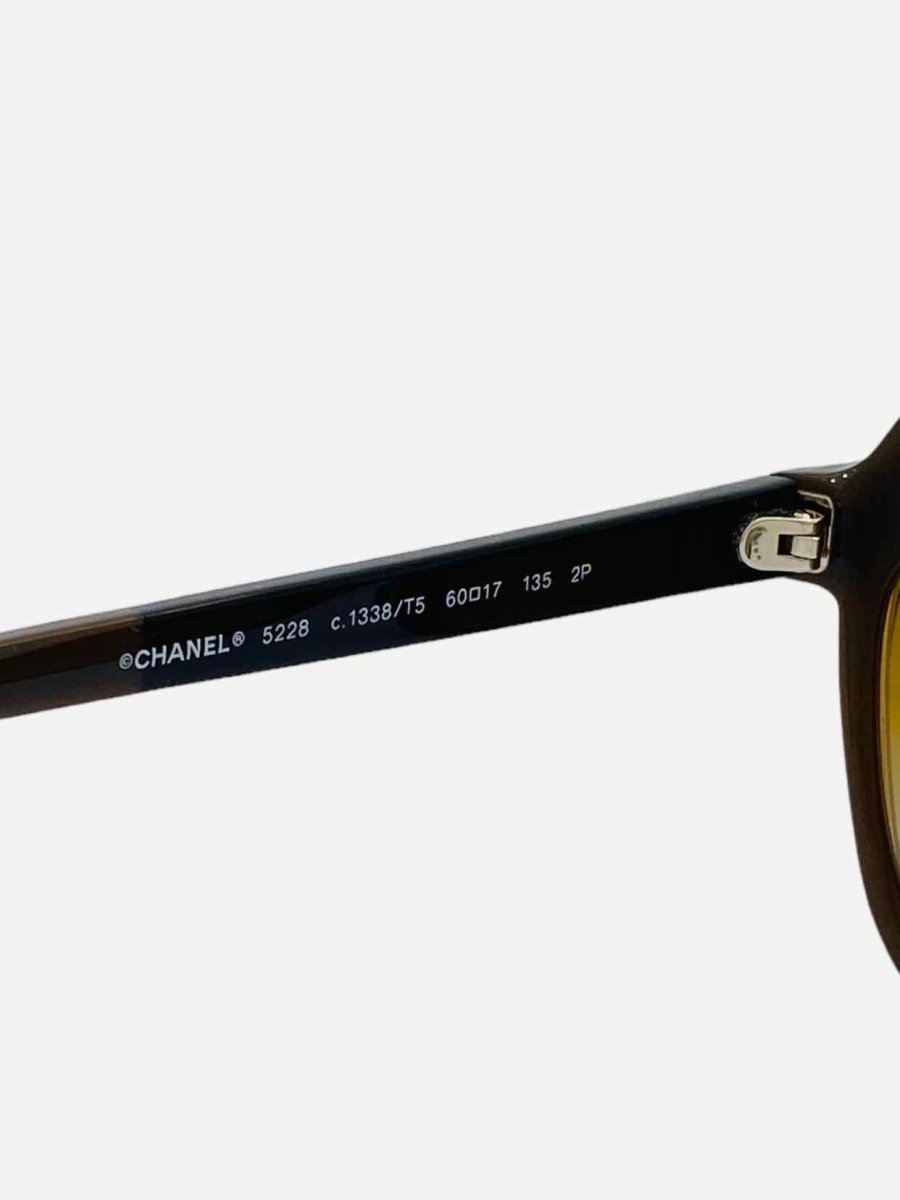 CHANEL Brown & Black Sunglasses