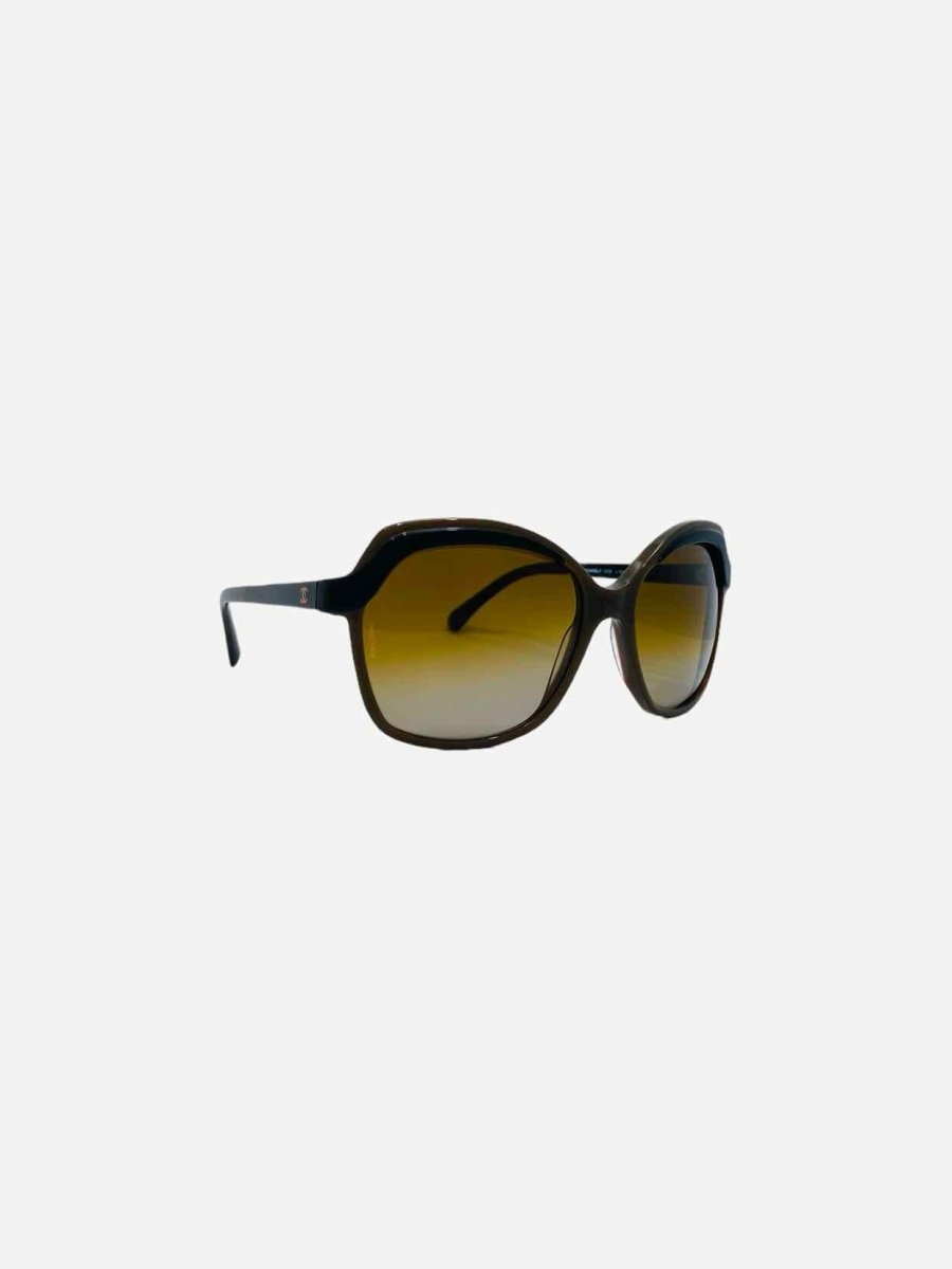 CHANEL Brown & Black Sunglasses