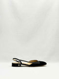 CHANEL Slingback Black Size EU 35.5 Ballet Flats