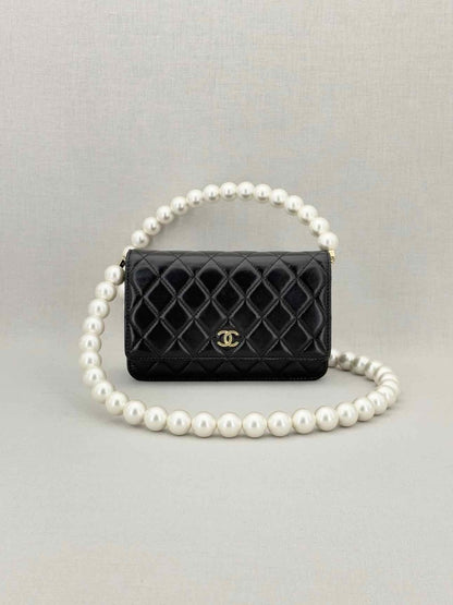 CHANEL Wallet on Chain Black Shoulder Bag