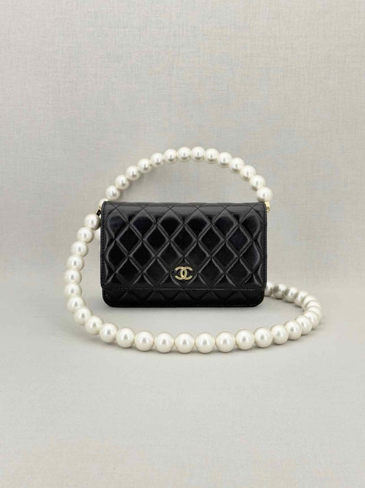 CHANEL Wallet on Chain Black Shoulder Bag