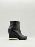 CHANEL Wedge Black Size EU 39 Ankle Boots