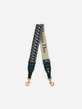 CHRISTIAN DIOR Blue Oblique Bag Strap