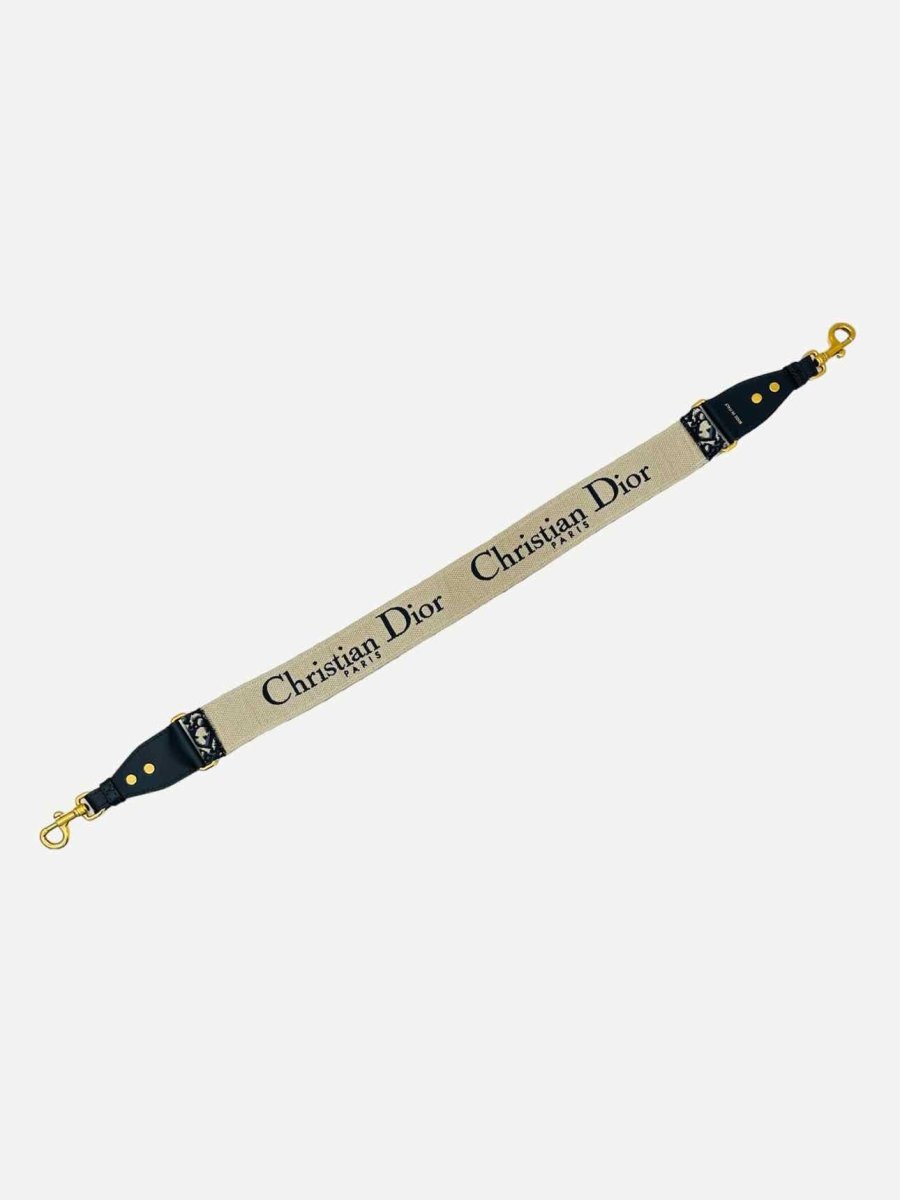 CHRISTIAN DIOR Blue Oblique Bag Strap