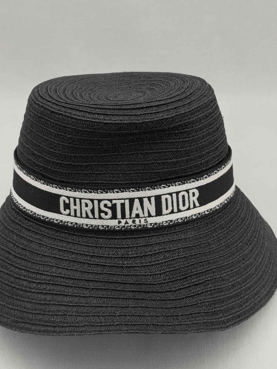 CHRISTIAN DIOR Black Logo Hat