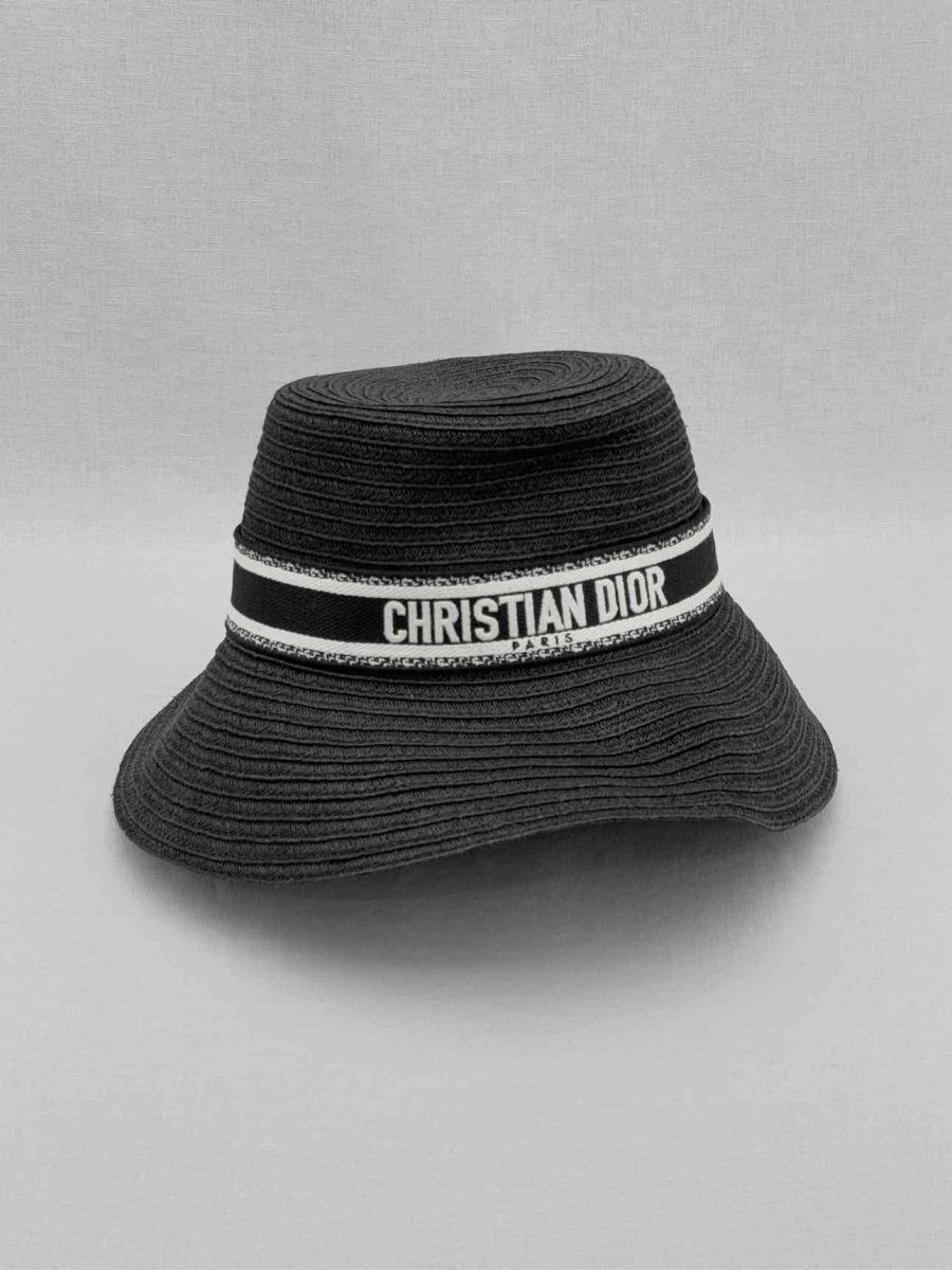 CHRISTIAN DIOR Black Logo Hat