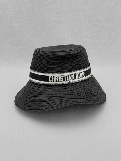 CHRISTIAN DIOR Black Logo Hat