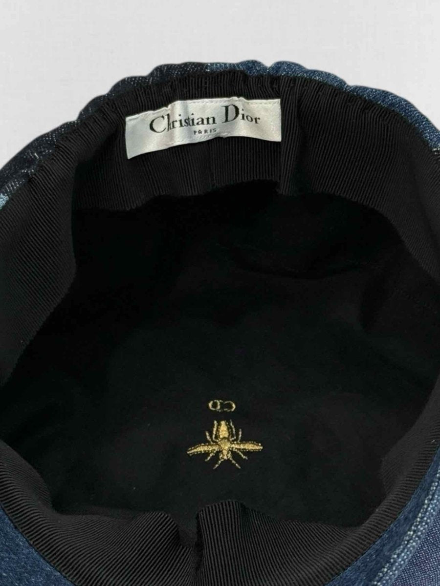 CHRISTIAN DIOR Blue Denim Cap