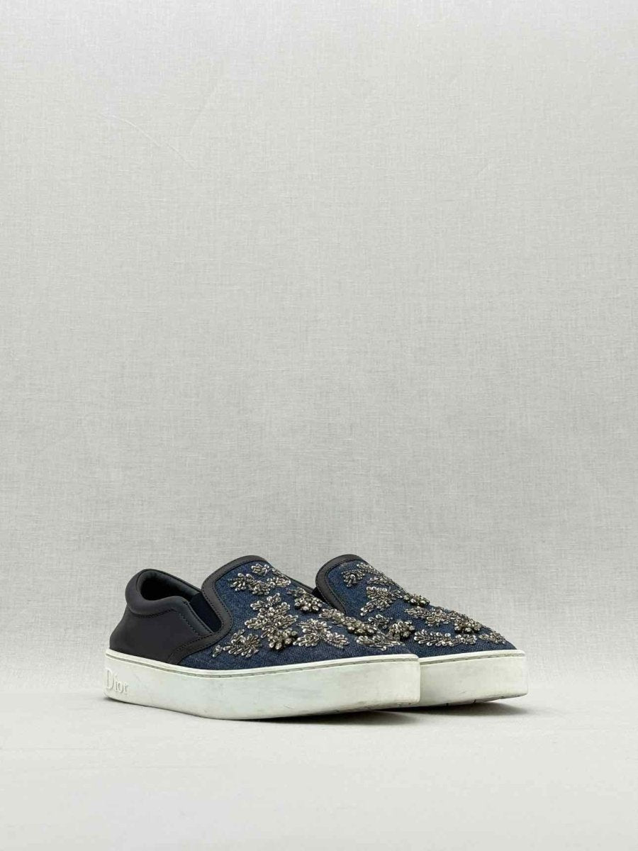 CHRISTIAN DIOR Blue Size EU 39.5 Sneakers