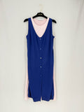 CHRISTIAN DIOR Blue & Pink Size Small Short Dress