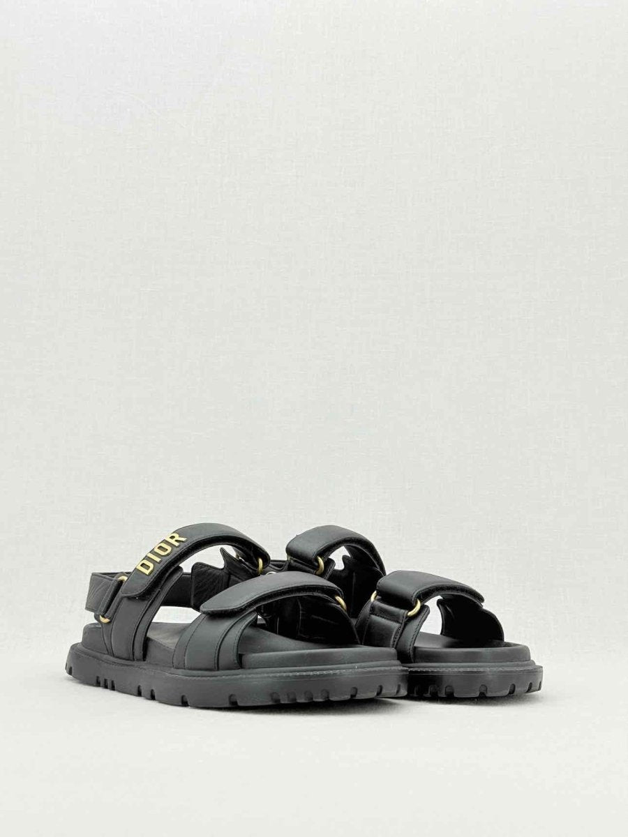 CHRISTIAN DIOR DiorAct Black Size EU 38.5 Sandals