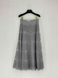 CHRISTIAN DIOR Grey Size US 6 Midi Skirt