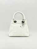 CHRISTIAN DIOR Lady Dior White Top Handle