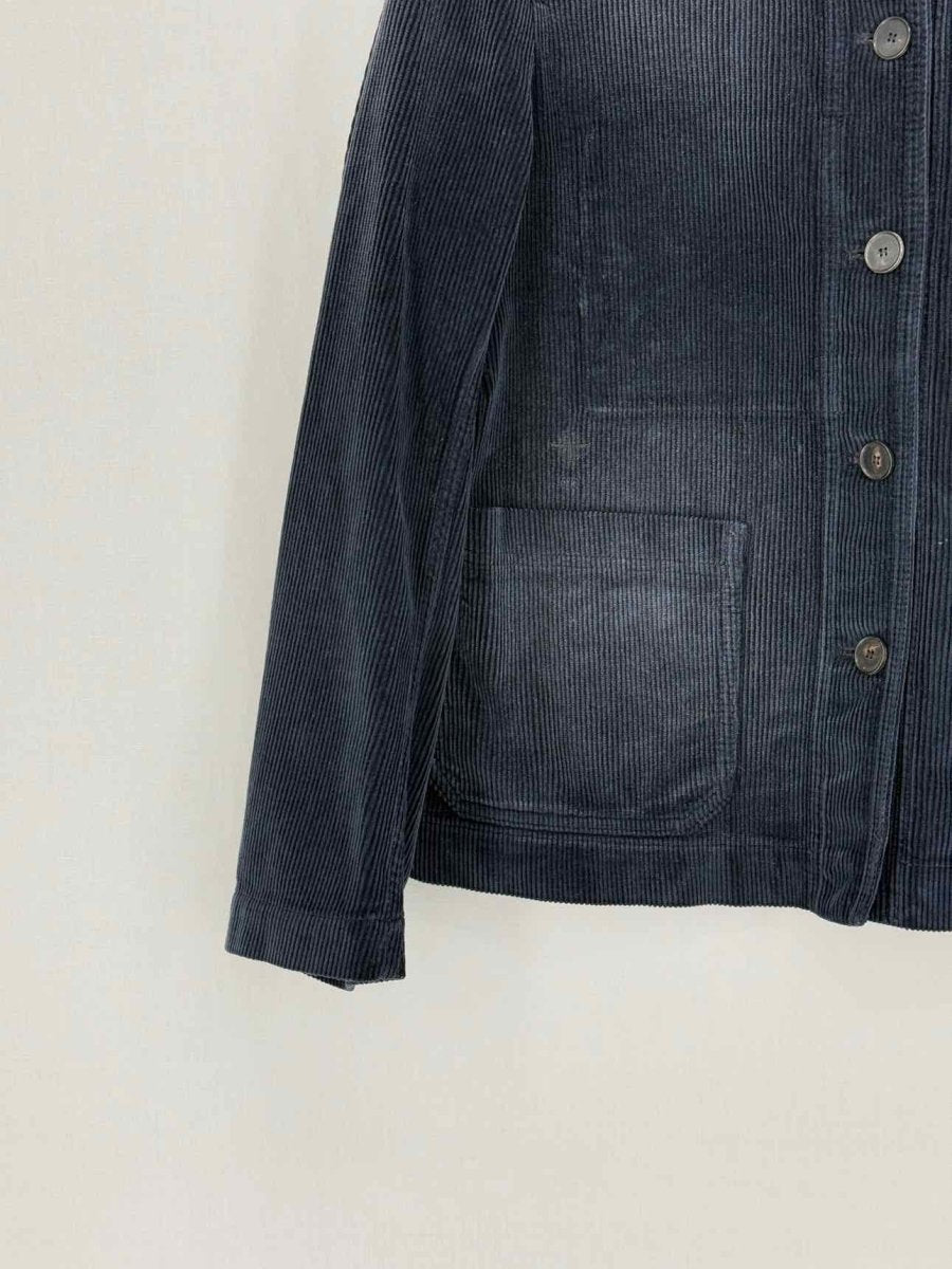 CHRISTIAN DIOR Navy Blue Corduroy Size US 4 Jacket