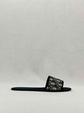 CHRISTIAN DIOR Navy Blue Size EU 38.5 Slides