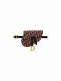 CHRISTIAN DIOR Saddle Burgundy Belt Bag