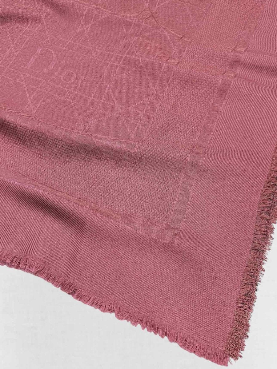DIOR Burgundy Cannage Scarf
