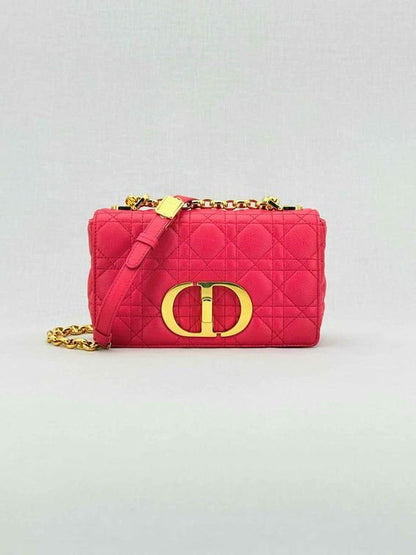 DIOR Caro Red Cannage Shoulder Bag