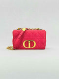 DIOR Caro Red Cannage Shoulder Bag