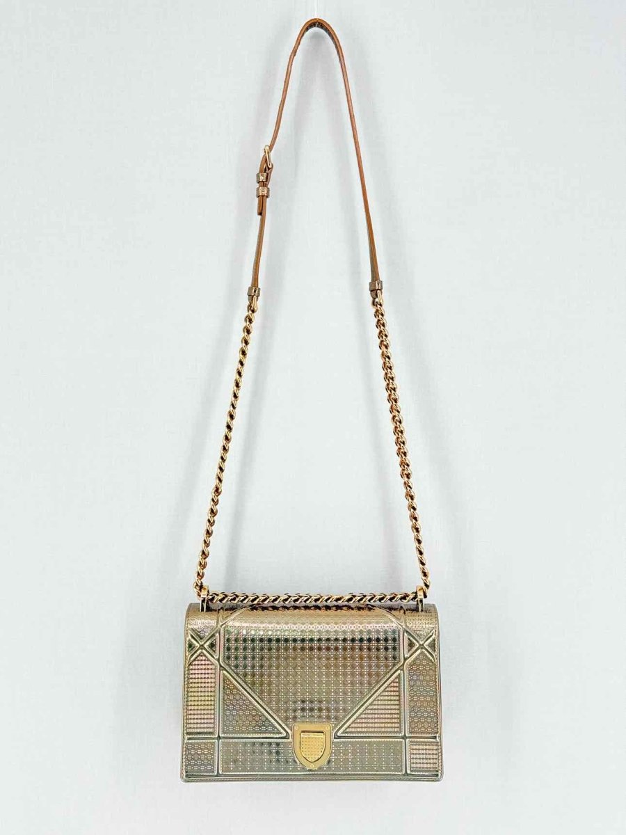 DIOR Diorama Gold Micro Cannage Crossbody
