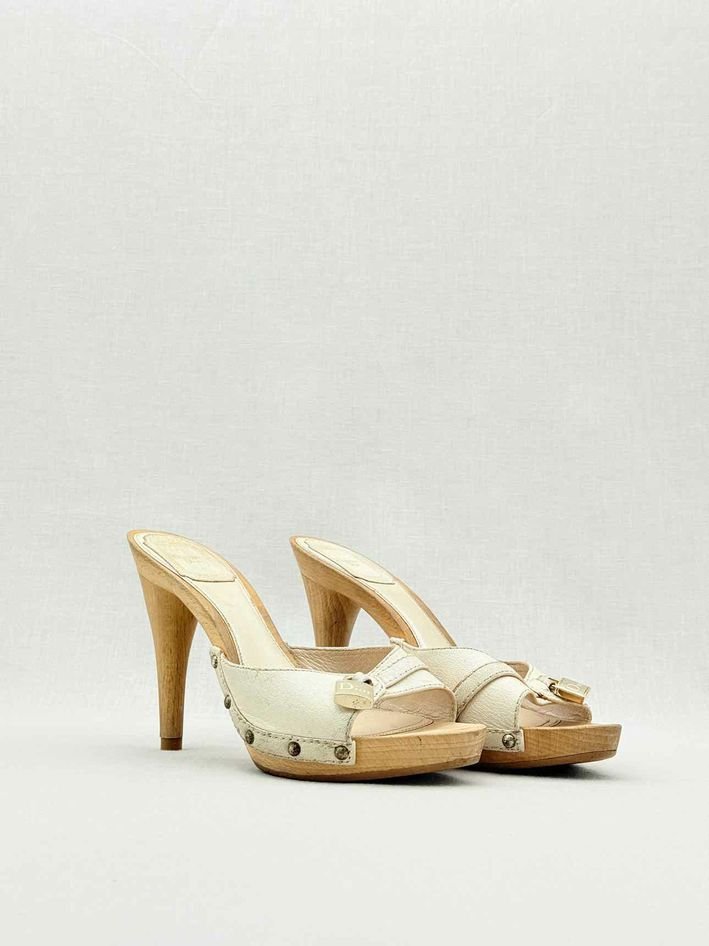 DIOR Lock Cream Size EU 37 Mules