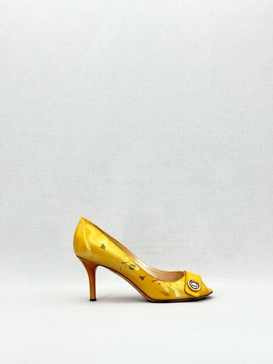 DIOR Open Toe Yellow Size EU 37.5 Pumps