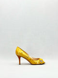 DIOR Open Toe Yellow Size EU 37.5 Pumps