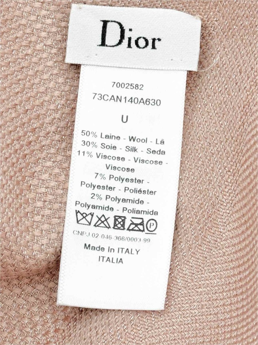DIOR Pale Peach Cannage Scarf