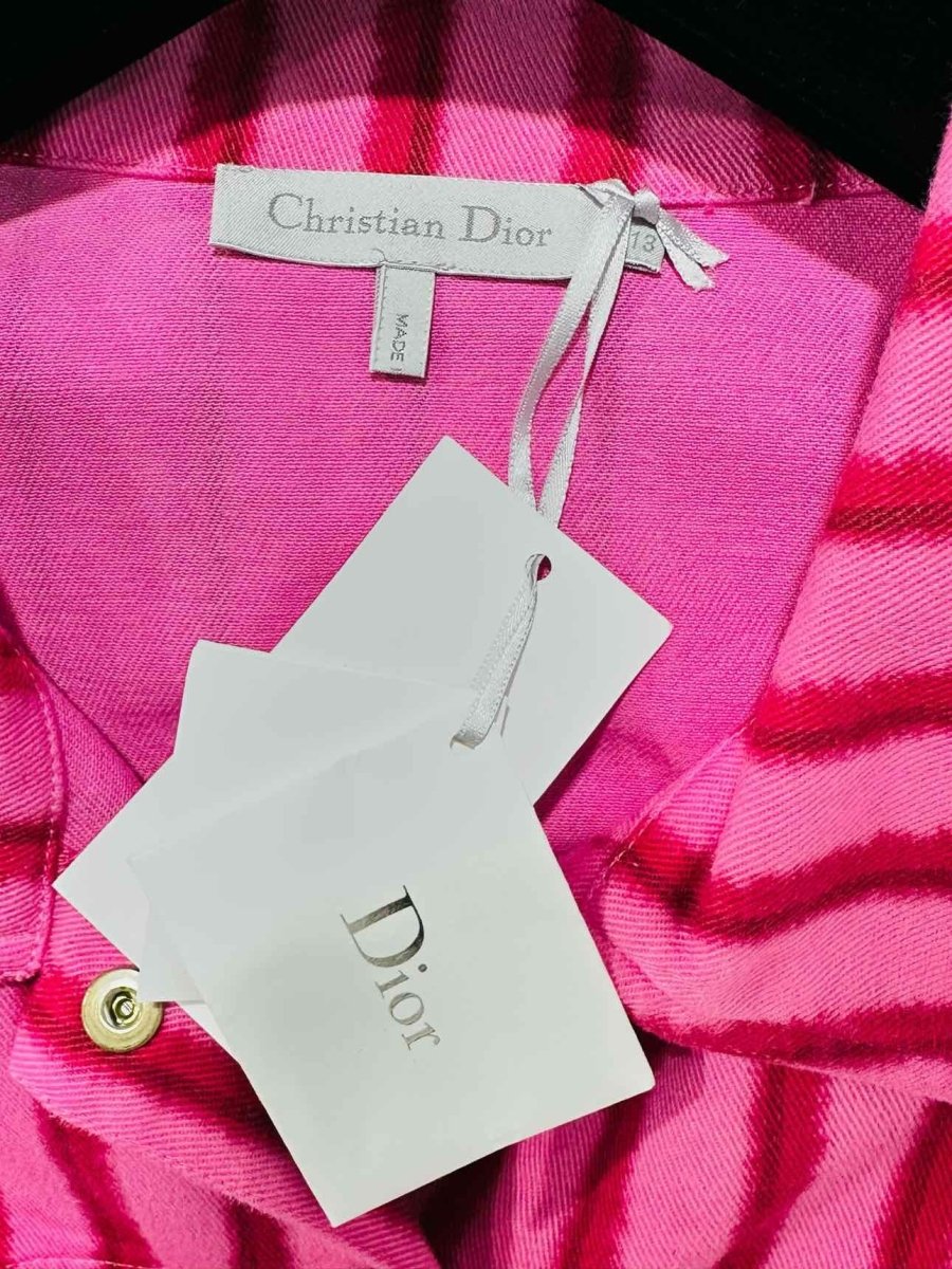 DIOR Pink & Red Striped Size 13A Jacket