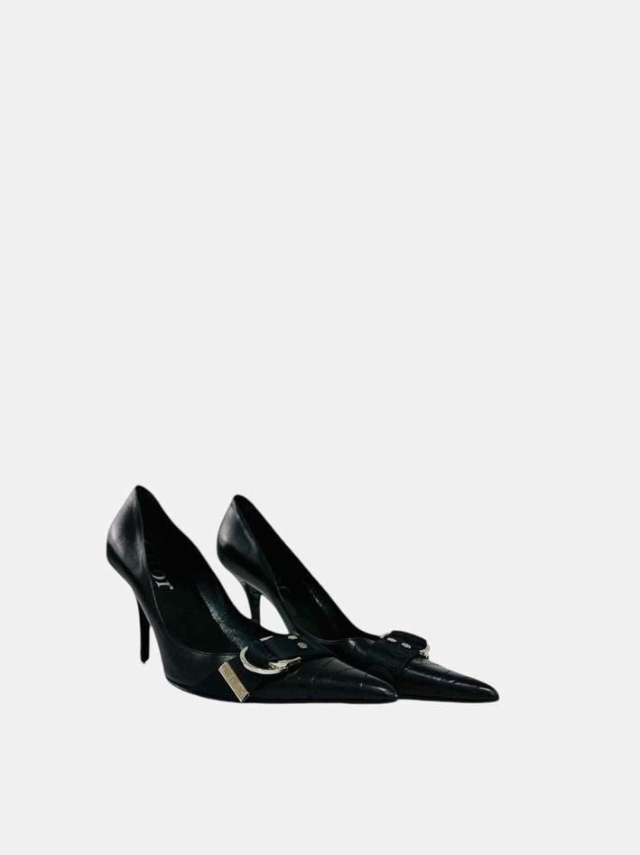 DIOR Pointed Toe Black Size EU 38.5 Pumps