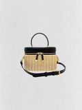 DIOR Wicker CD Black & Beige Top Handle