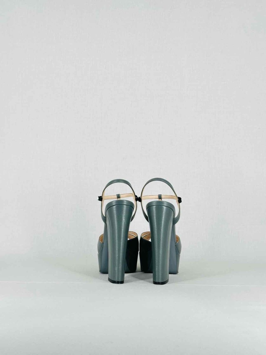 FENDI Ankle Strap Grey Size EU 36 Heeled Sandals