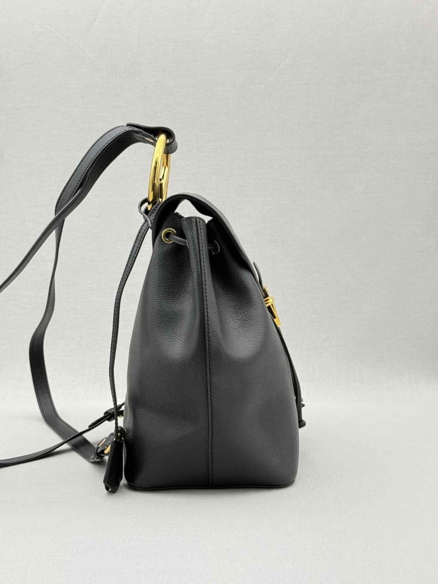 FENDI Black Drawstring Backpack