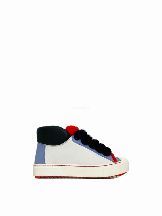 FENDI High Top White Multicolor Size EU 35 Sneakers