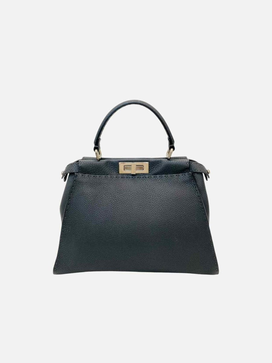 FENDI Peekaboo Grey Top Handle