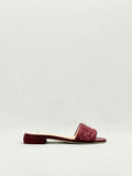 FENDI Red Logo Embossed Size EU 38 Mules