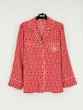FENDI Red Multicolor Printed Size US 2 Shirt