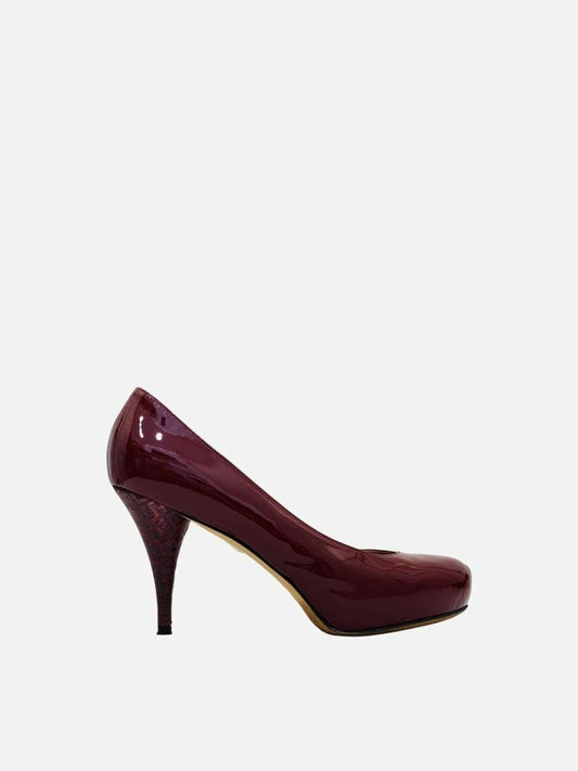 FENDI Ruby Red FF Motif Size EU 39 Pumps