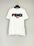 FENDI White Logo Size Medium T-shirt