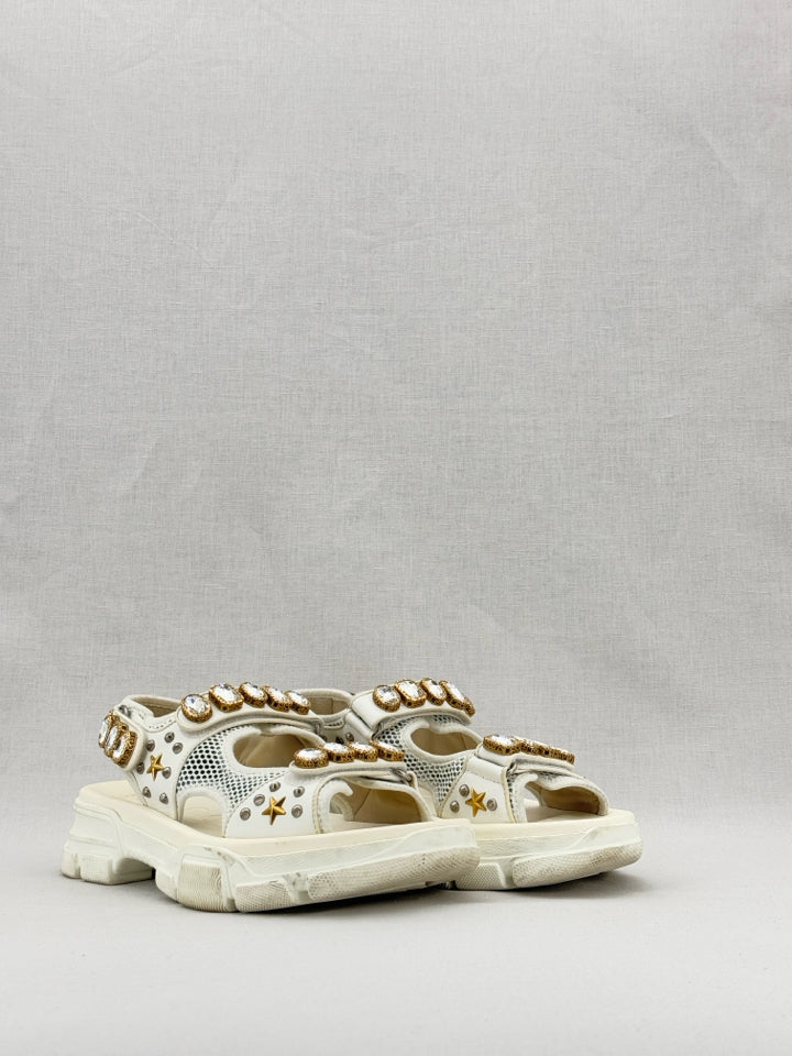 GUCCI Aguru White Size EU 41 Sandals