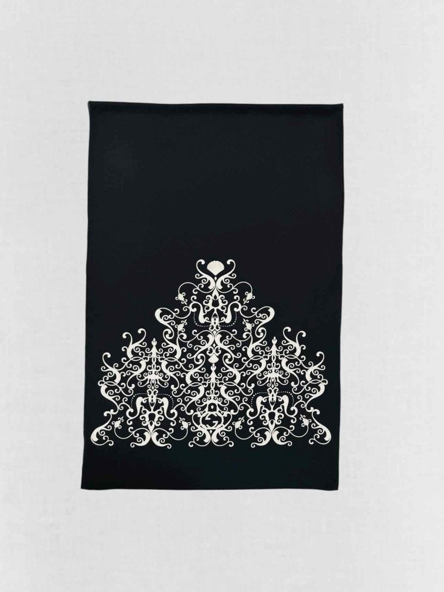 GUCCI Black Multicolor Printed Scarf