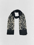 GUCCI Black Multicolor Printed Scarf