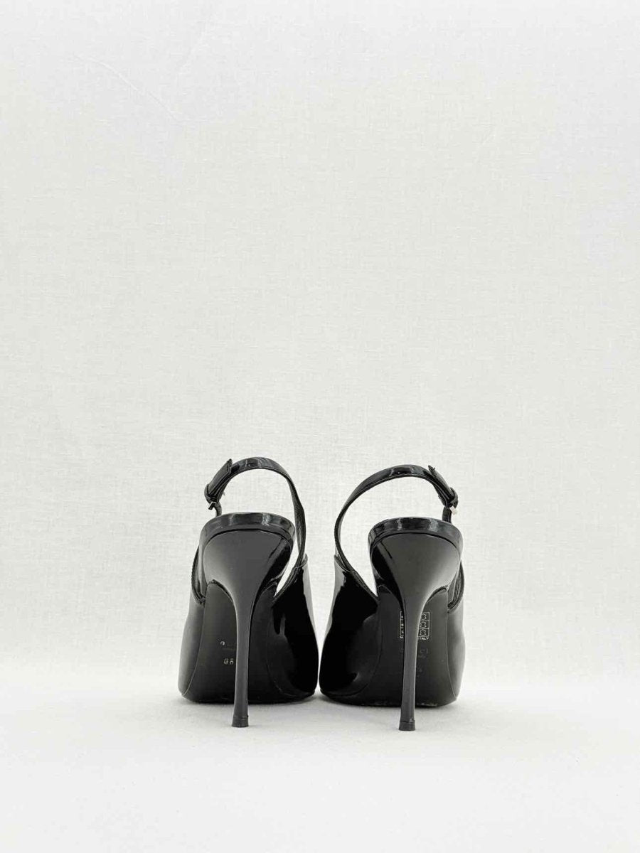 GUCCI Black Size EU 38.5 Slingbacks