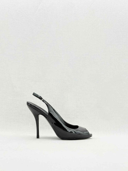 GUCCI Black Size EU 38.5 Slingbacks