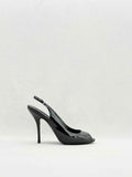GUCCI Black Size EU 38.5 Slingbacks
