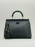 GUCCI Bold Bamboo Black Top Handle