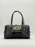 GUCCI Britt Boston Black Shoulder Bag